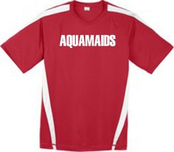 Colorblock PosiCharge Tee, Red/White